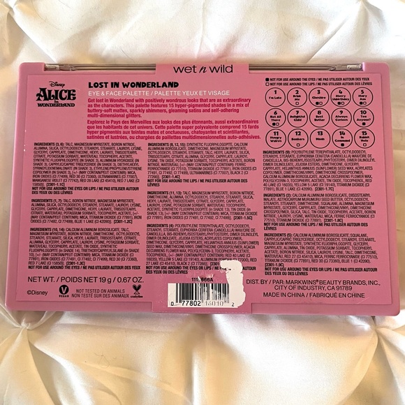 Wet N Wild Alice in Wonderland Limited Edition Eyeshadow & Face Palette, New! - Picture 4 of 8